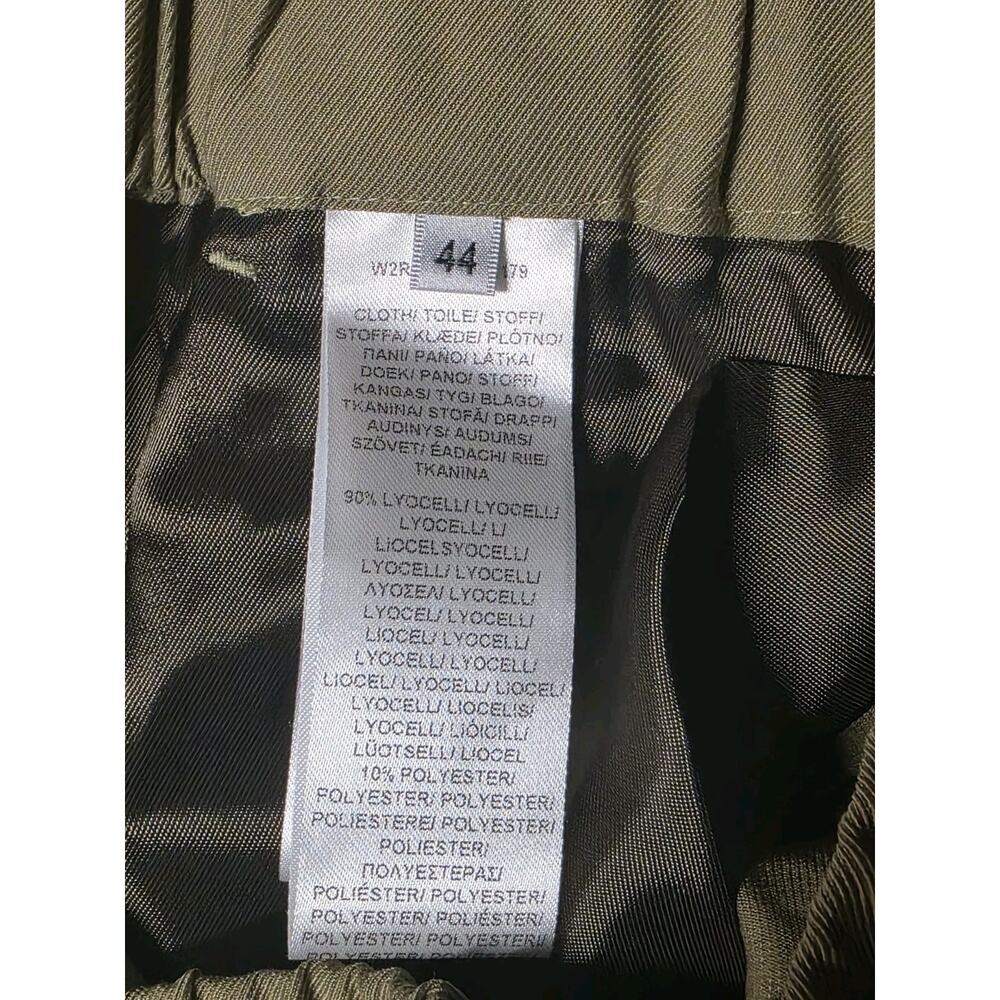 NWT PS Paul Smith Olive Green Lyocell Cropped Pull On Cargo Pants MSRP $295 - Picture 5 of 7